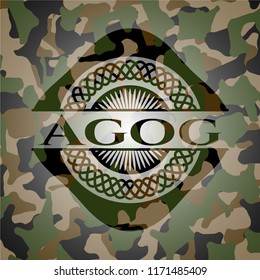 Agog on camouflaged pattern