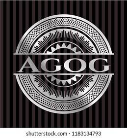 Agog silvery badge