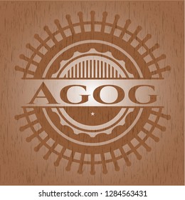 Agog vintage wood emblem