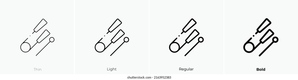 agogo icon. Linear style sign isolated on white background. Vector illustration.