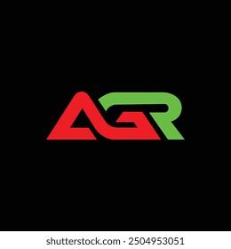 AGR letters logo design vector template