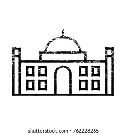 Agra landmark outline icon