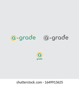 Logotipo de calidad A, diseño abstracto de minimalismo ligero para su marca, plantilla, signo, símbolo, icono