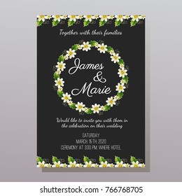agray with jasmine wedding invitation