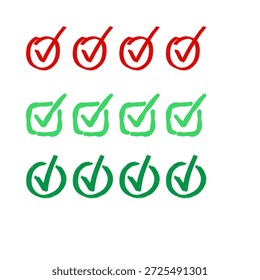 Agree collection icons. Vector icons on white background. 