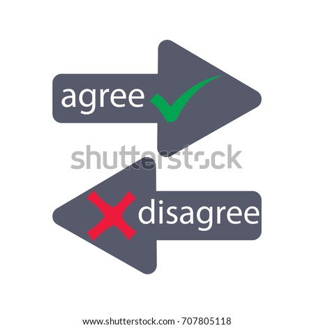 agree and disagree