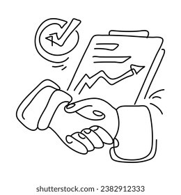 Agree Flat Illustration of the approved stamp concept, suitable for use on commercial websites, marketing collateral, and product packaging