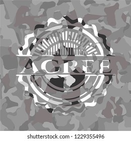 Agree grey camouflage emblem