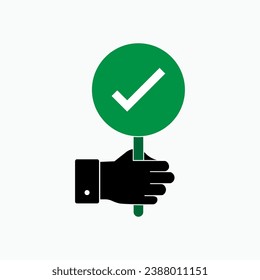 Agree Icon. Accept, Approval Symbol - Vector Logo Template.