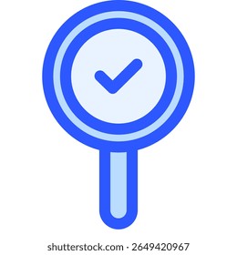 Symbol bestätigen. Vektorgrafik