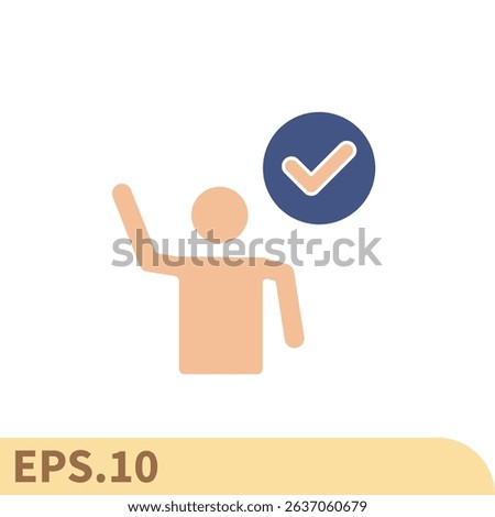 agree icons  symbol vector elements for infographic web
