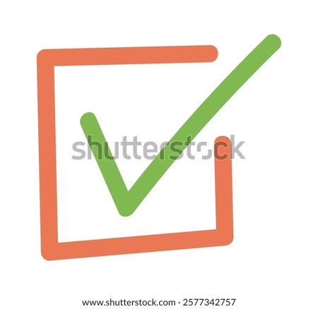 Agree right choice checkmark button