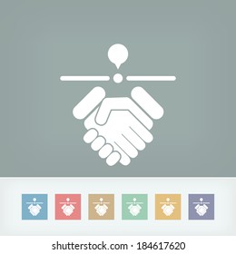 Agreeing location icon