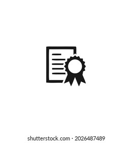 agreement black icon isolated white background 