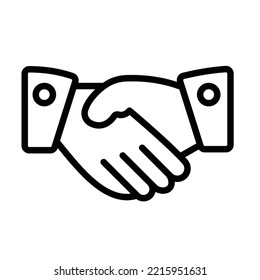Agreement Bold Line Vector icon which can easily modify or edit

