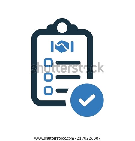 Agreement, compromise, conciliation icon. Simple editable vector graphics.