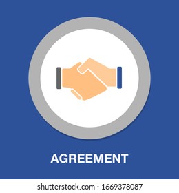 agreement concept icon. Simple element illustration. agreement concept symbol design. Can be used for web and mobile UI/UX
