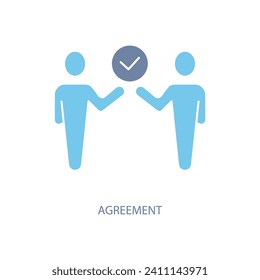 agreement concept line icon. Simple element illustration. agreement concept outline symbol design.