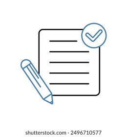 agreement concept line icon. Simple element illustration. agreement concept outline symbol design.