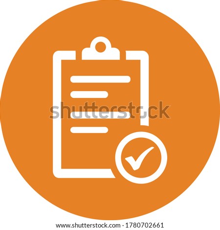 Agreement or directory submission vector icon