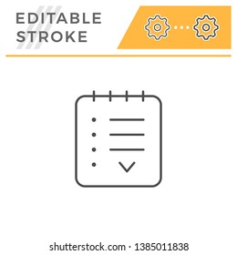 Agreement editable stroke line icon