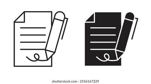 Agreement Filled flat icons set for apps and web ui designs.