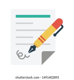 agreement glyph flat vector icon