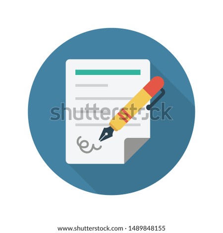 agreement glyph flat vector icon