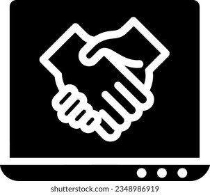 agreement handshake partner laptop computer 5333