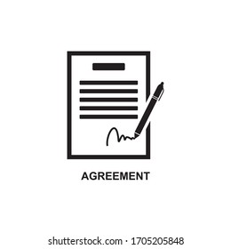 AGREEMENT ICON , ARRANGEMENT ICON VECTOR