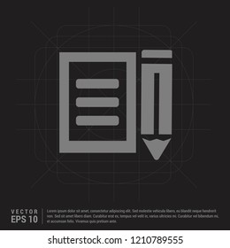 Agreement Icon - Black Creative Background - Free vector icon