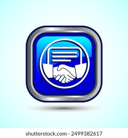 Icono de Acuerdo Ilustración de diseño de Botón