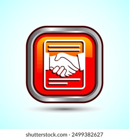 Agreement icon Button Design Illustration