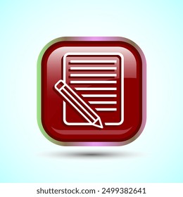 Icono de Acuerdo Ilustración de diseño de Botón