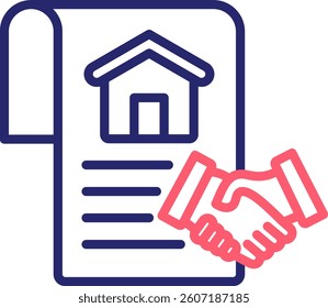 Agreement Icon Color Vector Illustration