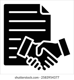 Agreement Icon Element For Design