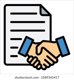 Agreement Icon Element For Design