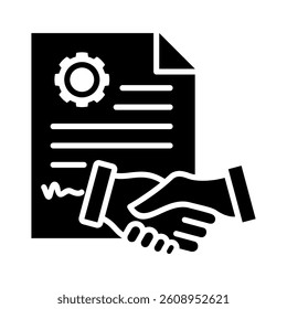 Agreement Icon Element for Design