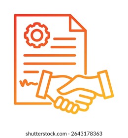 Agreement Icon Element for Design