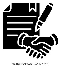 Elemento de Ícone do Contrato para Design