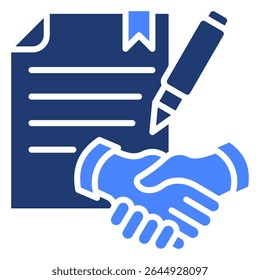Elemento de Ícone do Contrato para Design