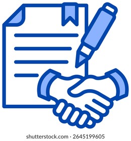 Elemento de Ícone do Contrato para Design