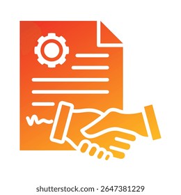 Agreement Icon Element for Design