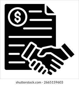 Agreement Icon Element For Design
