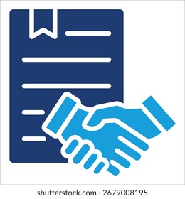 Elemento De Ícone De Contrato Para Design