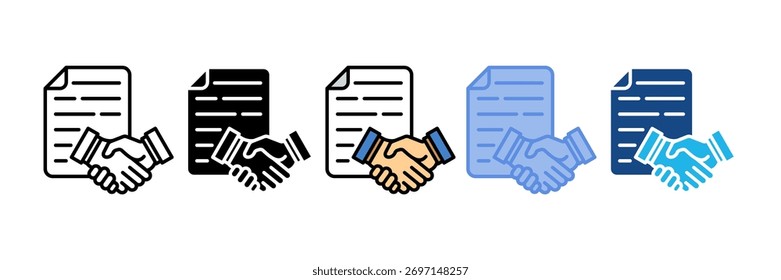Elemento De Ícone De Contrato Para Design