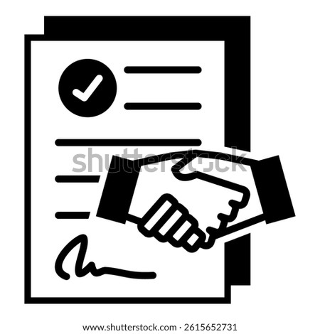 Agreement Icon Element For Design
