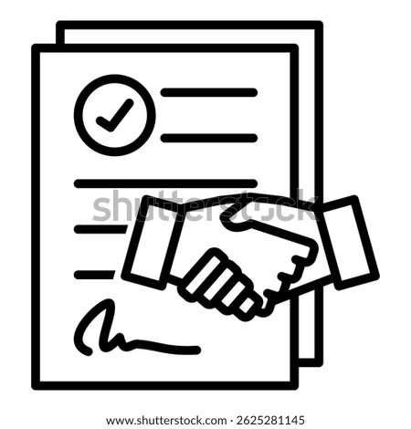 Agreement Icon Element For Design