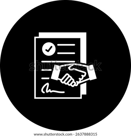 Agreement Icon Element For Design