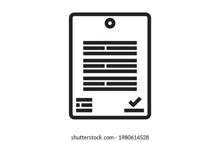 Agreement icon flat style vector illustration.